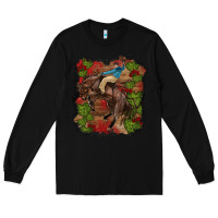 Black valentines day cowboy cactus rose Long Sleeve Tee - RanaPortraitStore