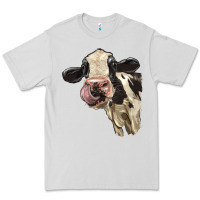 Dove Grey Cute Holstein Heifer Premium Tee - LillyAllenDesigns