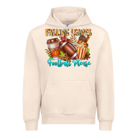 Sandshell Falling Leaves Football Please Urban Hoodie - CowhideDigitalArt