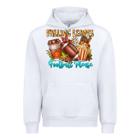 White Falling Leaves Football Please Urban Hoodie - CowhideDigitalArt