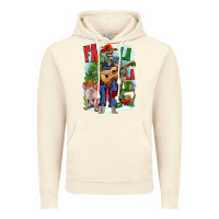 Vintage Artic Fa la la la skeleton farm Vintage Hoodie - NancyCooperArtShop