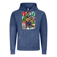 Vintage Denim Fa la la la skeleton farm Vintage Hoodie - NancyCooperArtShop