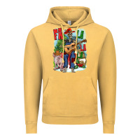 Vintage Mustard Fa la la la skeleton farm Vintage Hoodie - NancyCooperArtShop