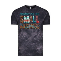 Cloud Black minding my own small business bbs Vintage Tee - BundleAndBundleShop