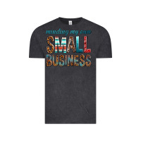 Vintage Black minding my own small business bbs Vintage Tee - BundleAndBundleShop