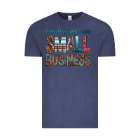 Vintage Denim minding my own small business bbs Vintage Tee - BundleAndBundleShop
