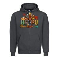 Smoke happy thanksgiving Zipper Hoodie - CowGirlArtShop