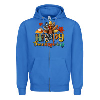 True Royal happy thanksgiving Zipper Hoodie - CowGirlArtShop