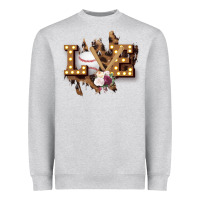 Heather Grey Love Softball Heavyweight Sweatshirt - Bettercallsaul