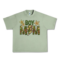 Oil Green Boy Mom Urban Heavy Tee - BundleAndBundleShop