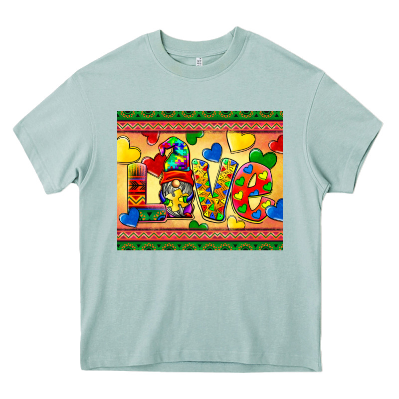 Love Autism Awareness Heavy Core Tee by BarkalooDesign | Teevron