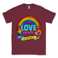 Burgundy Love Your Truth Classic Tee - BundleAndBundleShop