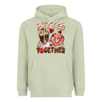 Matcha Better together Valentine's Day Heavyweight Hoodie - FaDigitalArtStudio
