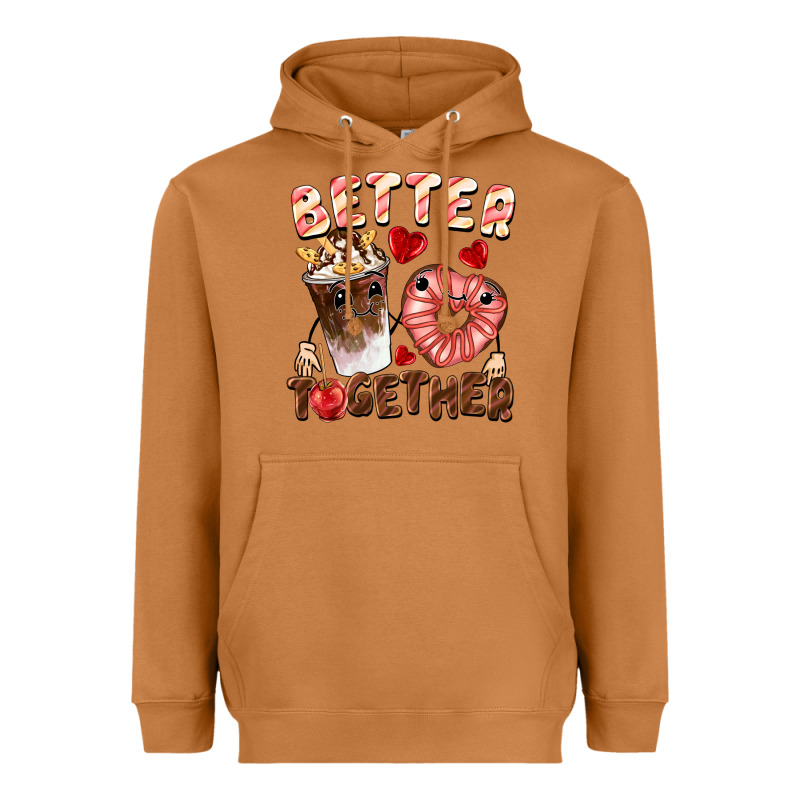 Better Together Valentine's Day Heavyweight Hoodie by FaDigitalArtStudio | Teevron