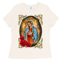 Bone our lady of guadalupe frame Ladies Tee - BarkalooDesign
