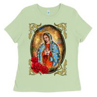 Matcha our lady of guadalupe frame Ladies Tee - BarkalooDesign