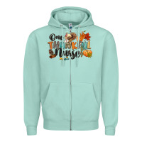 Seafoam one thankful nurse Zipper Hoodie - CowGirlArtShop