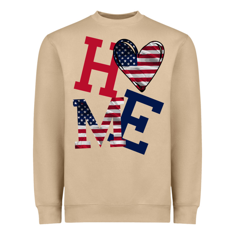 American Flag Home Heavyweight Sweatshirt by Bettercallsaul | Teevron