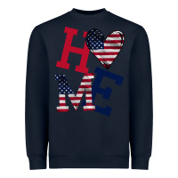 Navy American Flag Home Heavyweight Sweatshirt - Bettercallsaul