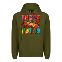 Army Green tacos before vatos olivia Premium Hoodie - OliviaCreatesArt
