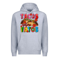 Heather Grey tacos before vatos olivia Premium Hoodie - OliviaCreatesArt