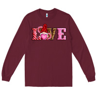 Burgundy valentines day gnomes love Long Sleeve Tee - RanaPortraitStore