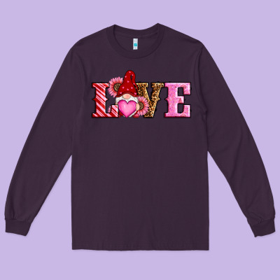 Valentines Day Gnomes Love Long Sleeve Tee Designed By Ranaportraitstore