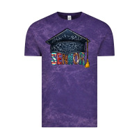 Cloud Purple senior 2023 graduation hat bbs Vintage Tee - BundleAndBundleShop