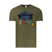 Vintage Olive senior 2023 graduation hat bbs Vintage Tee - BundleAndBundleShop