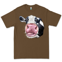 Cacao Cute Holstein Face Premium Tee - LillyAllenDesigns