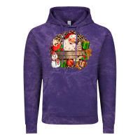 Cloud Purple Santa Vintage Hoodie - MaliasSmallBusiness