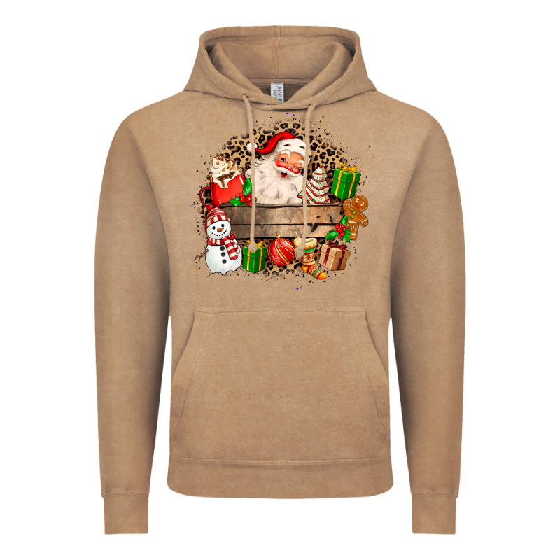 Santa Vintage Hoodie by MaliasSmallBusiness | Teevron