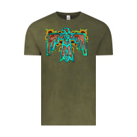 Vintage Olive thunderbird Vintage Tee - JahusDesignShop
