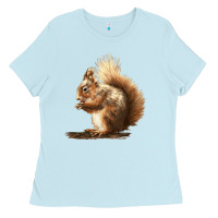 Baby Blue Squirrels Ladies Tee - LillyAllenDesigns