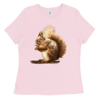 Bubblegum Pink Squirrels Ladies Tee - LillyAllenDesigns