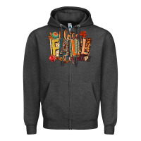 Charcoal Heather i love fall most of all Zipper Hoodie - CowGirlArtShop
