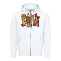 White i love fall most of all Zipper Hoodie - CowGirlArtShop