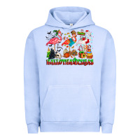 Pigment Grape Ice happy hallothanksmas flamingo Urban Hoodie - CowhideDigitalArt