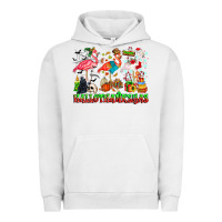 Pigment Lunar Rock happy hallothanksmas flamingo Urban Hoodie - CowhideDigitalArt