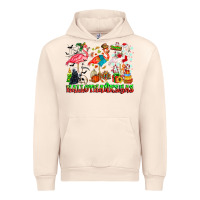 Sandshell happy hallothanksmas flamingo Urban Hoodie - CowhideDigitalArt