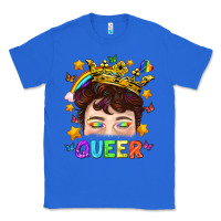 True Royal LGBTQ+ Queer Portrait With Crown And Rainbow Classic Tee - BundleAndBundleShop