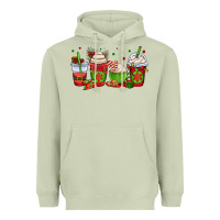Matcha christmas coffee cups Heavyweight Hoodie - OliviaCreatesArt