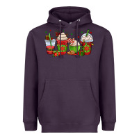 Plum christmas coffee cups Heavyweight Hoodie - OliviaCreatesArt