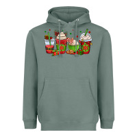 Sage christmas coffee cups Heavyweight Hoodie - OliviaCreatesArt