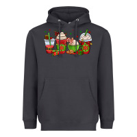 Smoke christmas coffee cups Heavyweight Hoodie - OliviaCreatesArt