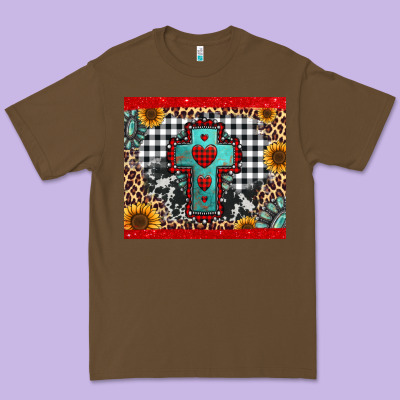 Christmas Cross Premium Tee Designed By Jasminsmagicworld