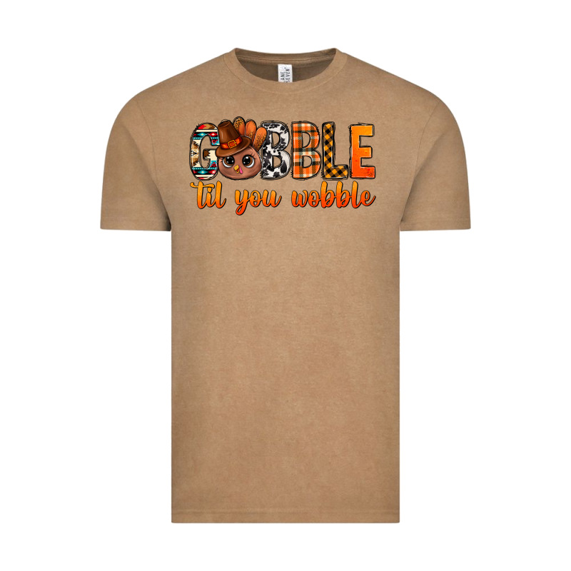 Gobble Til You Wobble Bbs Vintage Tee by BundleAndBundleShop | Teevron