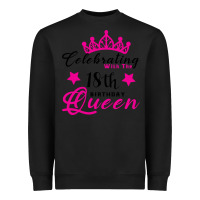 Black Celebrating With the 18th Birthday Queen Heavyweight Sweatshirt - Bettercallsaul