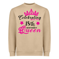 Mushroom Celebrating With the 18th Birthday Queen Heavyweight Sweatshirt - Bettercallsaul