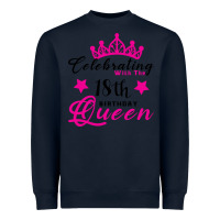 Celebrating With The 18th Birthday Queen Heavyweight Sweatshirt | Teevron